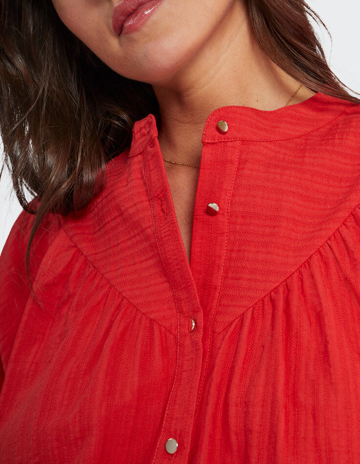 Blusa carmín invierno mangas raglán I.Code -4