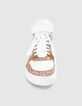 Zapatillas altas de lentejuelas marrones y blancas I.Code-3