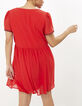 Robe flamme à manches courtes brodées I.Code-3