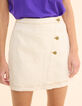 Falda pantalón vaquera crudo pespuntes ocre I.Code-4