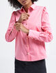 Malabar-roze hemdblouse met retroknopen I.Code-3