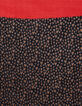 Schal Karneolrot, Schwaz und Gelb mit Herzprint I.Code-4