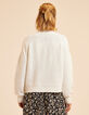 I.Code ecru cable knit sweater-4