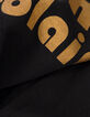 T-shirt manches courtes noir message camel I.Code-8