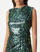 Gr&uuml;nes Damen-Top mit Metallic-Camouflage-Druck-5