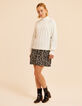 I.Code ecru cable knit sweater-8