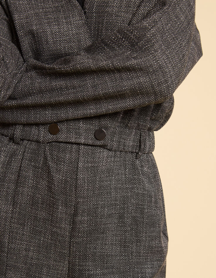 Combishort anthrazit faux-uni  I.Code-4