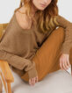 I.Code sand lurex cable knit sweater-1