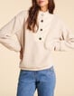 Jersey crudo de sherpa y terciopelo con botones I.Code-2 Jersey crudo de sherpa y terciopelo con botones I.Code-2