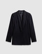 Zwart tennisjack met streep Dames-7