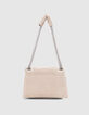 Damen-Tasche THE 1. SEASONALS Kreidewei&szlig; Leder gesteppt M-3