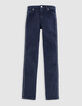 Damen slim Dunkelblaue chain back Jeans-6
