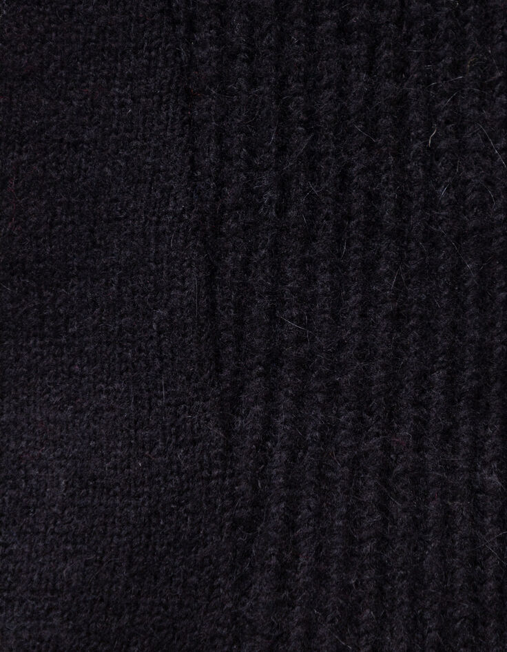 Col camionneur plastron noir tricot I.Code-5
