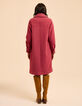 I.Code pink striped long coat-4