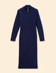 I.Code navy ribbed tube dress-6