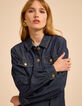 Robe en jean brut poches poitrine I.Code-5