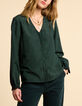 Blouse vert nuit brod&eacute;e I.Code-2