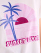 Tee-shirt manches courtes blanc coucher de soleil I.Code-5