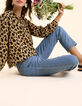 Blouse beige imprim&eacute; l&eacute;o floral I.Code-3
