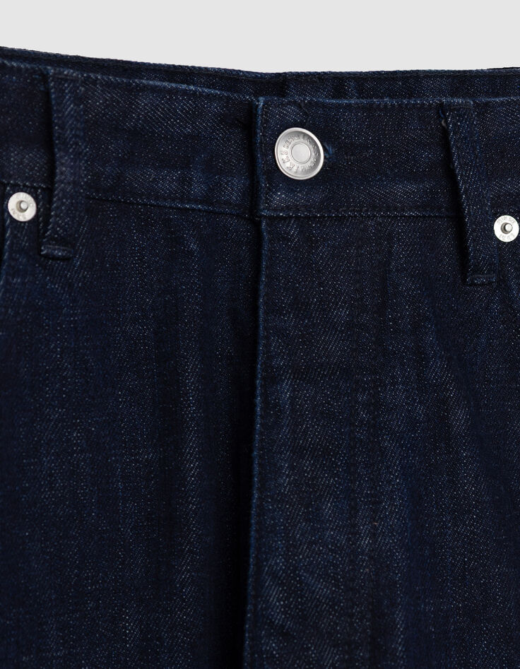 Blaue Gaucho Cropped Jeans Herren-5
