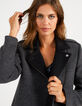 Manteau gris anthracite et noir esprit motard I.Code-4