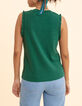 Pull vert sans manches tricot lurex I.Code-3
