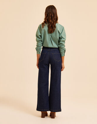I.Code authentic blue wide-leg jeans ALICIA