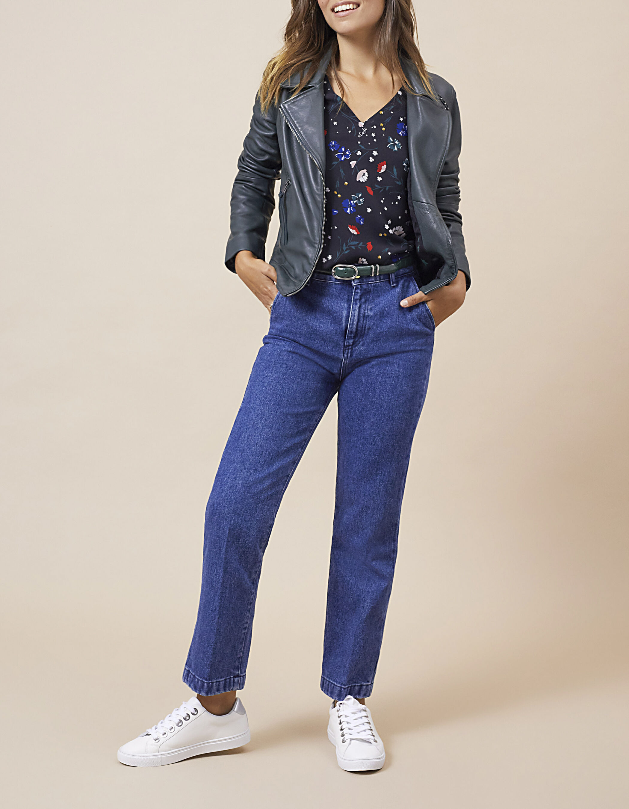 Veste en cuir clearance esprit