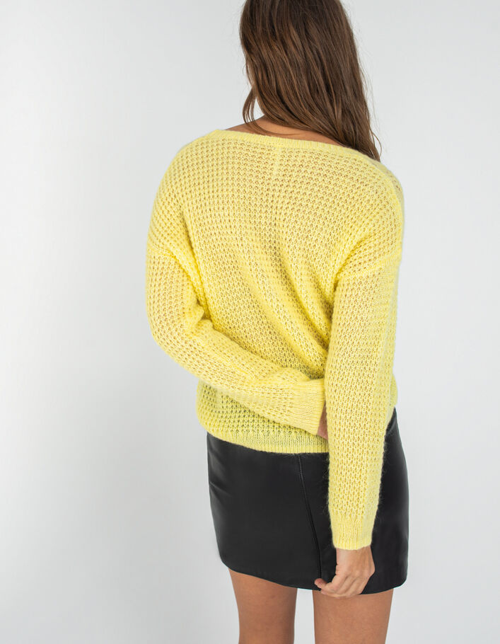 Cardigan jaune tricot fantaisie I.Code - I.CODE