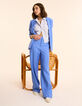 Witte cropped hemdblouse strepenmotief I.Code-4