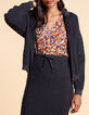 Blusa camel estampado tachista multicolor I.Code-5