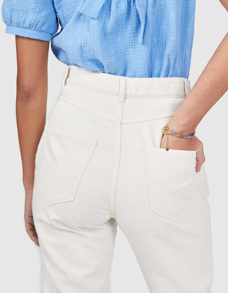 Cremewei&szlig;e Slouchy-Jeans I.Code-5