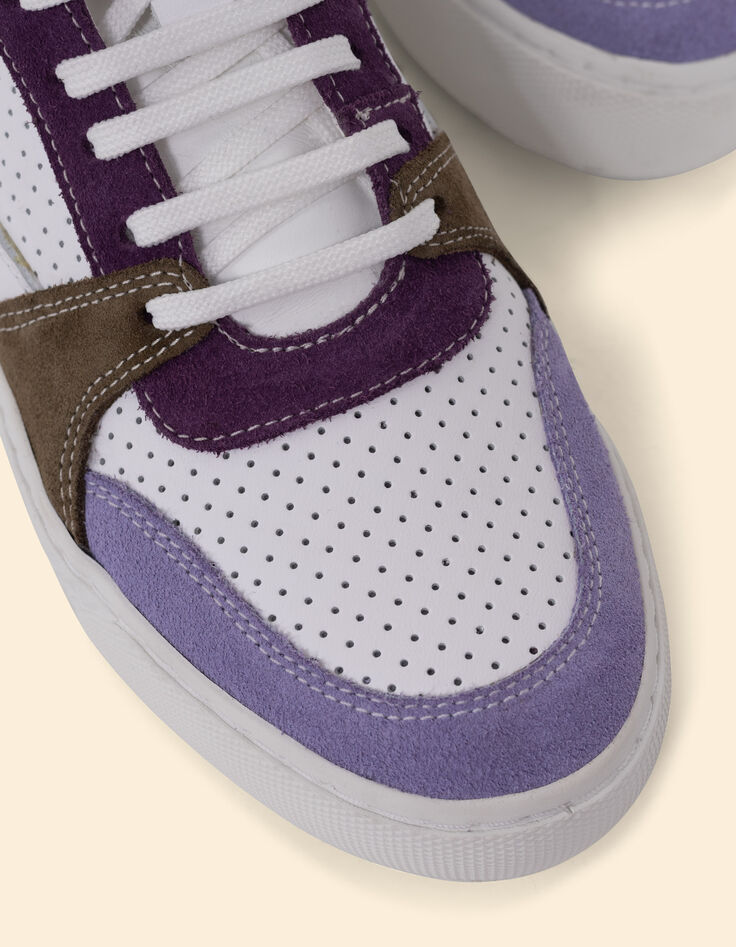 Weiße Sneakers parma/khaki Leder I.Code x THE FEEBLES-7