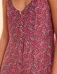 Robe fines bretelles rouge imprimé cachemire I.Code-6