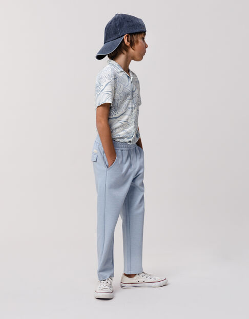 Blue knitted suit pants for boy - IKKS