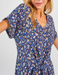 I.Code navy tachist print dress-4