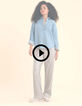 Blaues Jeanshemd doppelte Herzstickerei I.Code-2