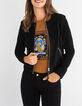 I.Code black suede jacket-1