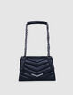 THE 1. Tasche schwarz gestepptes Leder Gr&ouml;&szlig;e M Damen-2