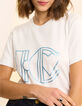 Kurzärmeliges weißes Maxi-T-Shirt mit Monogramm I.Code-1