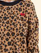 Sweat l&eacute;opard broderies coeurs I.Code-9
