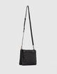 1440 Reporter Tasche Damen gesteppte Leder doppelt-4