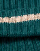 Gorro de punto canalé verde I.Code x Lafrançaise-4 Gorro de punto canalé verde I.Code x Lafrançaise-4