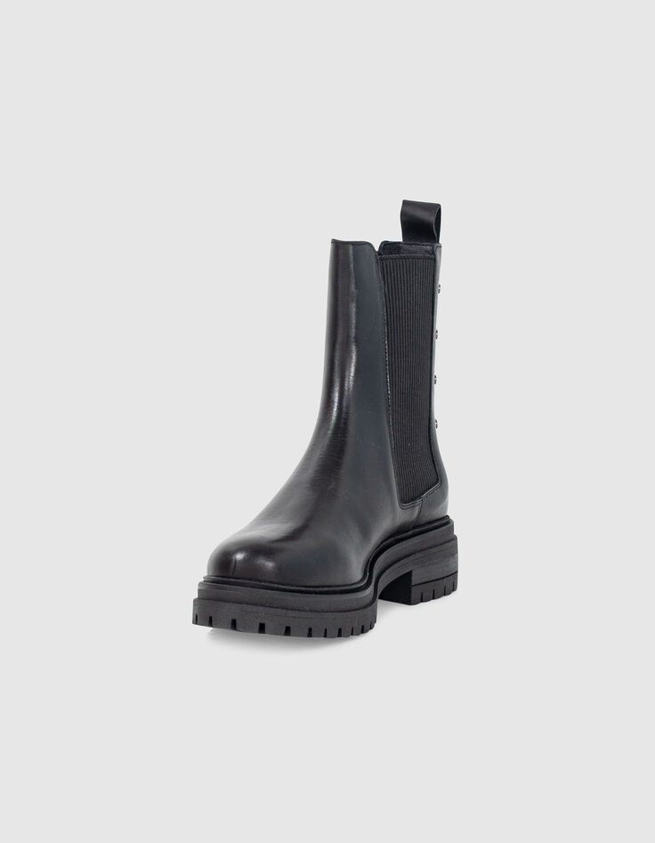 Chelsea boots noirs en cuir I.Code-4