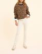 Sweat l&eacute;opard broderies coeurs I.Code-10