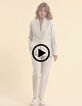 Pantalon de costume gris rayures tennis I.Code-2