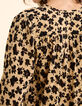 Beige blouse bloemen-luipaardprint I.Code-7