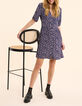 I.Code navy dress with rock floral print-2