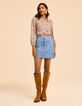 I.Code ecru blouse with Boho flower print-9