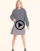 Marine sweater geborduurd hart I.Code-2